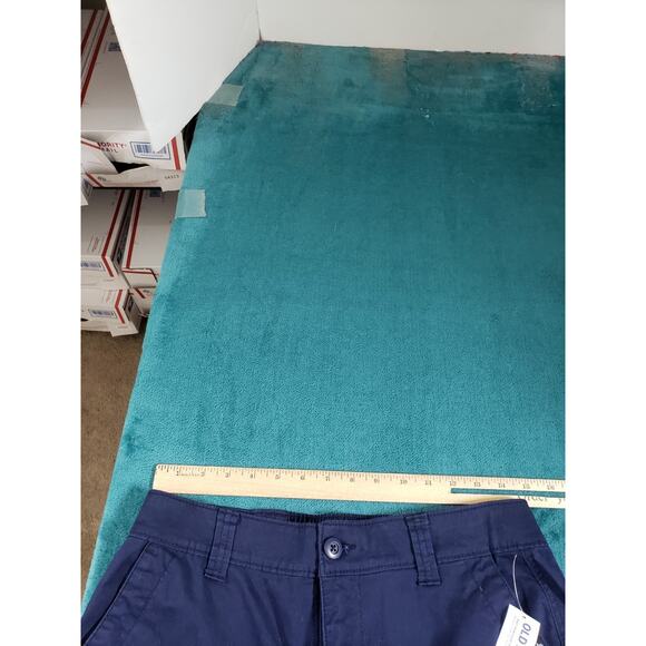 Old Navy Pants Size Medium Tall Womens Blue Stretch Chino Khaki Straight NWT - Picture 11 of 14